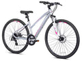 Giordano Women's Brava Hybrid Comfort Bike Silver