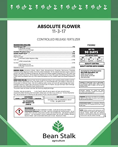 Generic Bean Stalk Absolute Flower Controlled Release Fertilizer 50 lb Pail