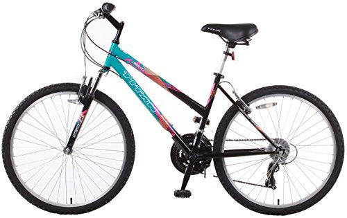 Titan Women's Mountain Bike 21-Speed Suspension 17-Inch Frame Black and Teal