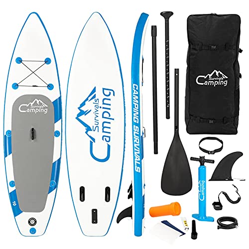 N//A Inflatable Paddle Board 10 Feet Blue and White