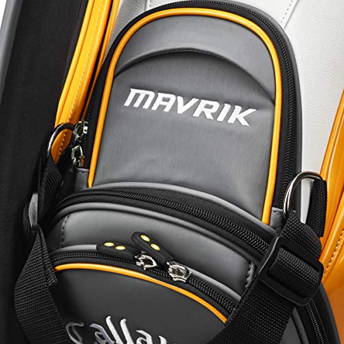 Callaway Men's Golf 2020 Mavrik Staff Bag - Black/White/Orange