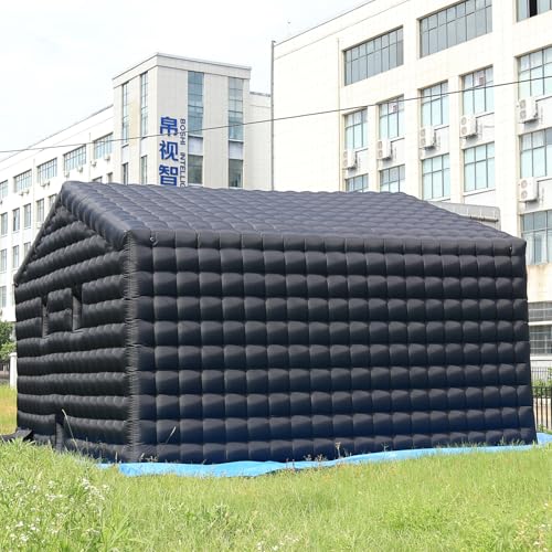 EJIA Black Inflatable Nightclub Party Tent 20FT with 950W Blower
