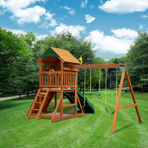 Gorilla Playsets Avalon Wooden Swing Set Cedar