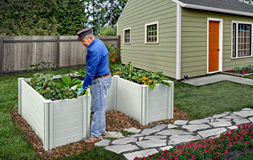 Vita 4' x 6' Independence Wheelchair Accessible Garden Bed White