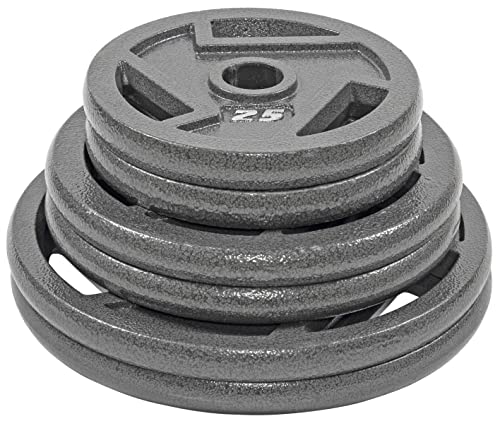BalanceFrom Cast Iron Olympic 2-Inch Plate Weight Plate Color #4, 210 LB Set