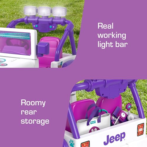 Power Wheels Preschool Ride-On Vet Rescue Jeep Wrangler Toy