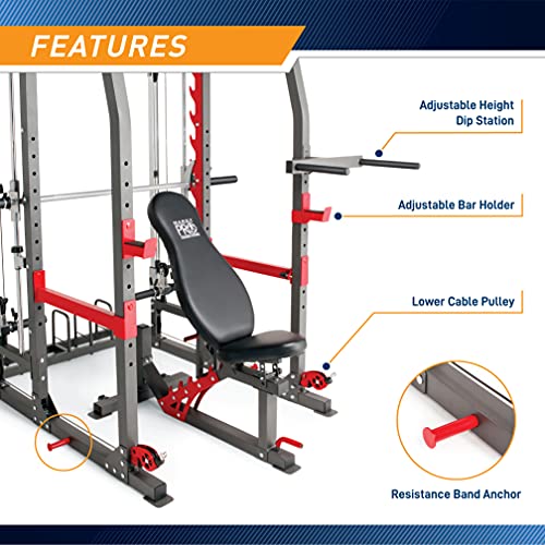 Marcy Pro Smith Total Body Home Gym System Grey