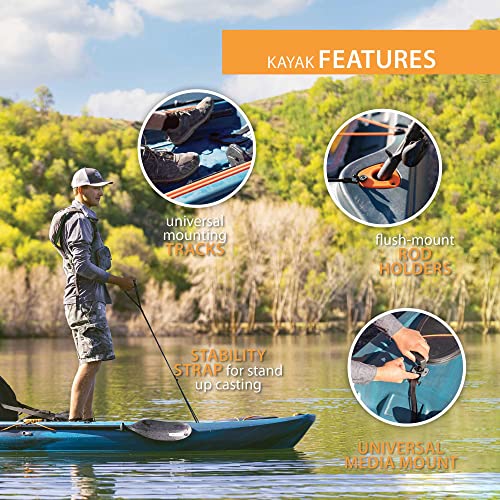 Lifetime Fishing Kayak Yukon Angler 116 Lightning Fusion