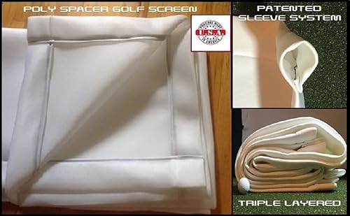 SPECTRUM GOLF SIMULATORS Golf Impact Screen Poly Spacer White