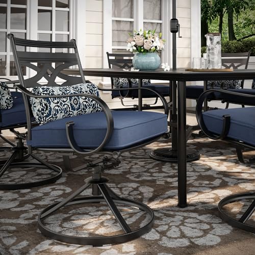 Hanover Montclair 11-Piece Outdoor Dining Set Navy