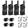 Motorola Solutions 4-Pack CLS1410 UHF 2-Way Radio with PTT Earpiece Black