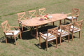 TeakStation 8 Seater Grade-A Teak Wood 9 Pc Dining Set Teak