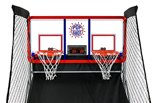Pop-A-Shot Indoor/Outdoor Dual Shot Arcade Basketball Game Black