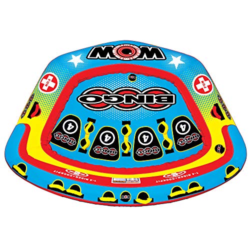 World of Watersports Wow 14-1080 Bingo 4 Water/Lake Towable Multicolor