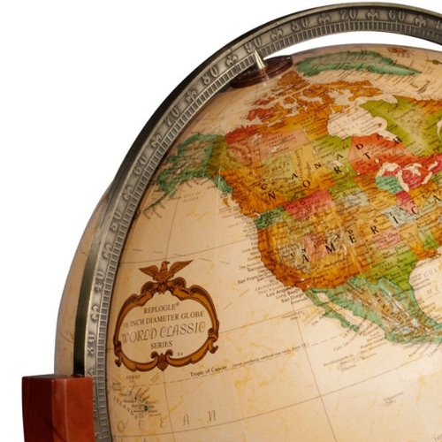 Replogle Obelisk Globe Large Off-White