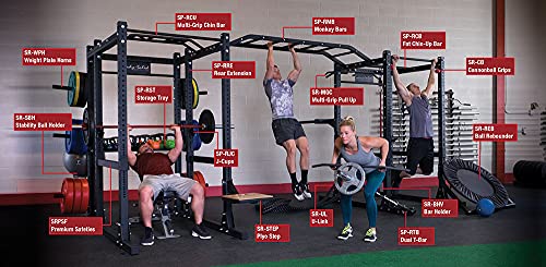 Body-Solid SPR1000DBBack Pro Clubline Double Power Rack Extension Black