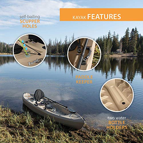 Lifetime Muskie Angler Sit-On-Top Kayak Tan