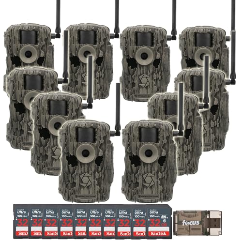 Stealth Cam 36MP Fusion Max Cellular Trail Camera 10-Pack with Memory Cards