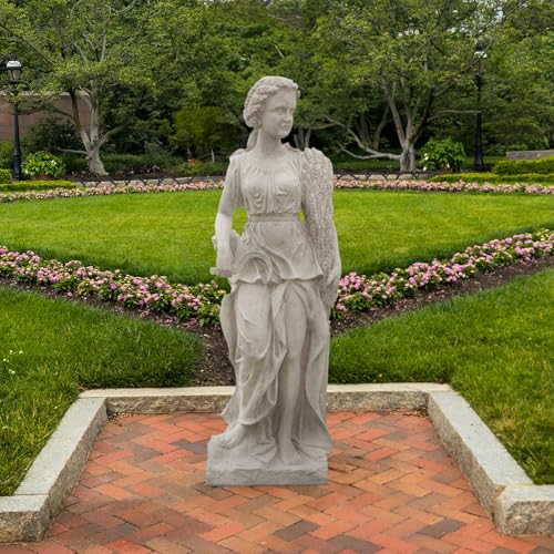 Design Toscano Summer Woman of the Four Seasons Garden Statue 60 Inches Ancient Ivory