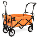 5sssallefaa Folding Trolley Cart Garden Wagon with 4 Wheels