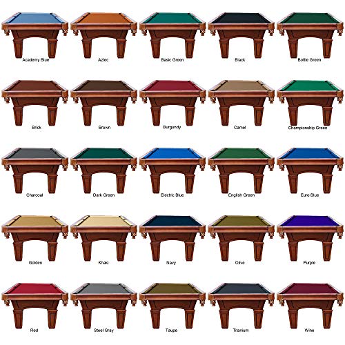 Playcraft St Lawrence 8' Chestnut Slate Pool Table
