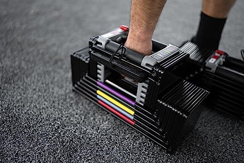 POWERBLOCK Elite USA 90 Pound Adjustable Dumbbells Gray