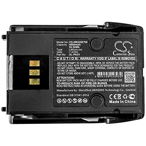 CS BATTERY (20PCS) Replacement Battery for Harris XL-PA3V Radio 4800mAh 7.4V