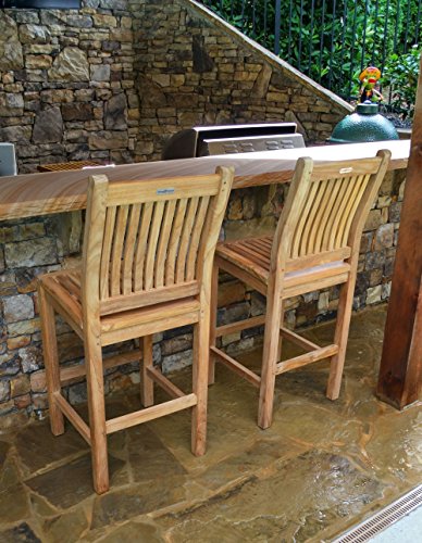 Tortuga Outdoor Jakarta 3 Piece Patio Bar Set Teak