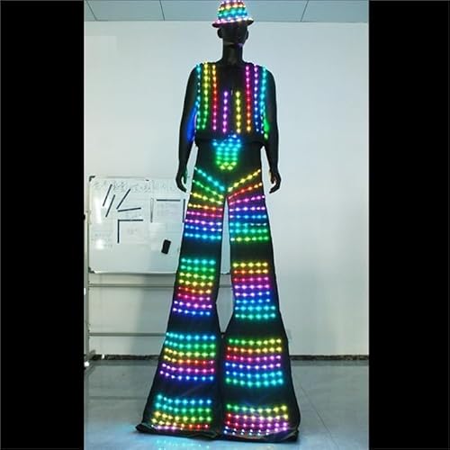 Earthradius Pixels LED Robot Suit Costume Multicolor X-Large