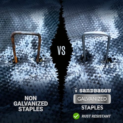 Sandbaggy 20,000-Count Rust-Free 6-Inch Galvanized Landscape Staples