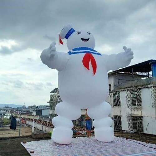 GEPAS Giant Inflatable Stay Puft Marshmallow Man 6m As Picture Show