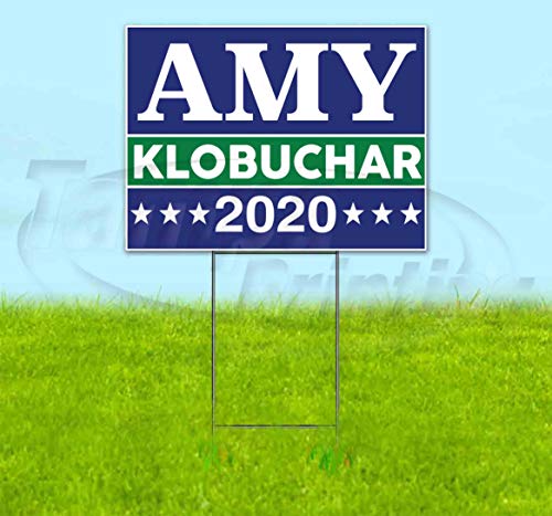 TampaPrinting Amy Klobuchar 2020 Yard Sign 18" x 24" with Metal Stake