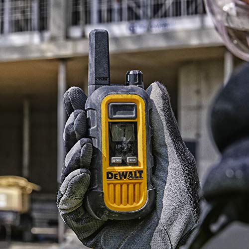 DEWALT DXFRS300 Heavy Duty Waterproof Walkie Talkies Black - 24 Pack with 4X Gang Chargers