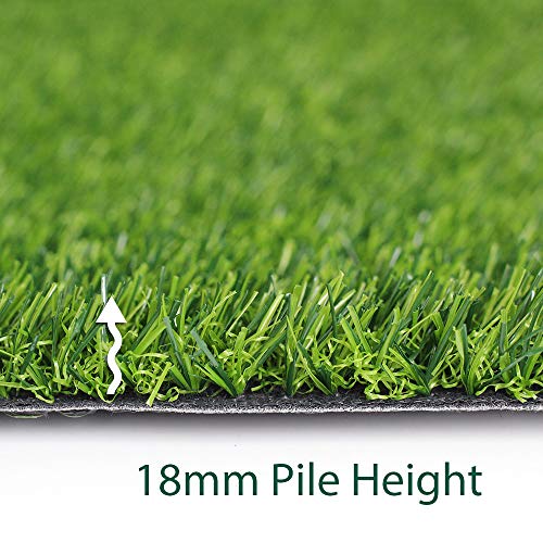 Petgrow 18mm Green Artificial Grass Turf Mat 14x82ft