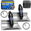 Bennett Marine Bolt Electric Trim Tab System 12" x 9" Black and Silver