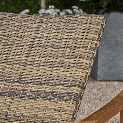 Afuera Living Outdoor Acacia Wood Chaise Lounge Set of 4 Natural