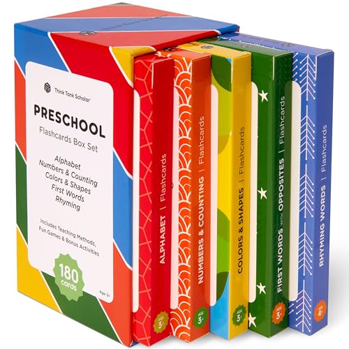 Think Tank Scholar Educational Flashcards Set of 5, 180 Cards