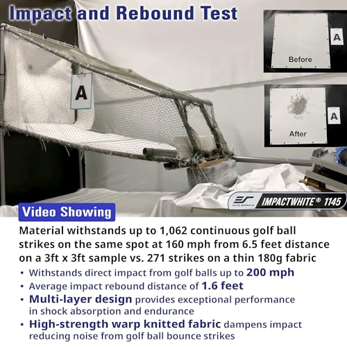 Elite Projector Golf Impact Screen White