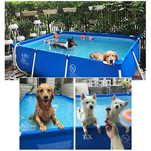 FFCJJDS Ultra Frame Swimming Pool Set with Filter Pump, Ladder & Pool Cover