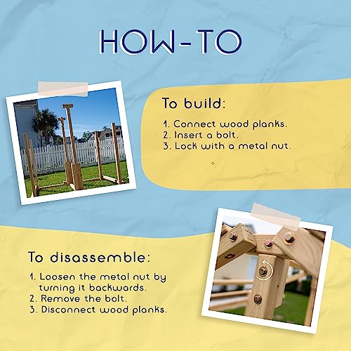 Funphix Kids Klubhouse Wooden Playhouse with Table & Benches