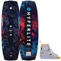 Hyperlite Venice Womens Wakeboard 136 W/Viva Bindings Black/Red 136cm/(8-11)