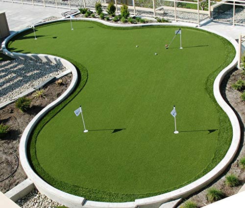 Artificial Grass Wholesalers 15' Golf Putting Green Artificial Turf Mat Roll Green