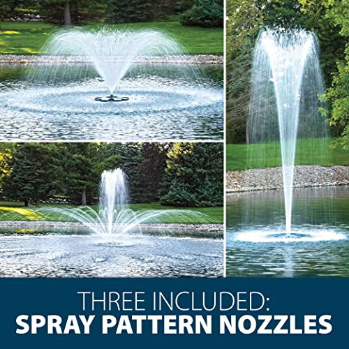 Airmax EcoSeries Floating Fountain Kit with 1/2 HP Pump and Nozzles Blue