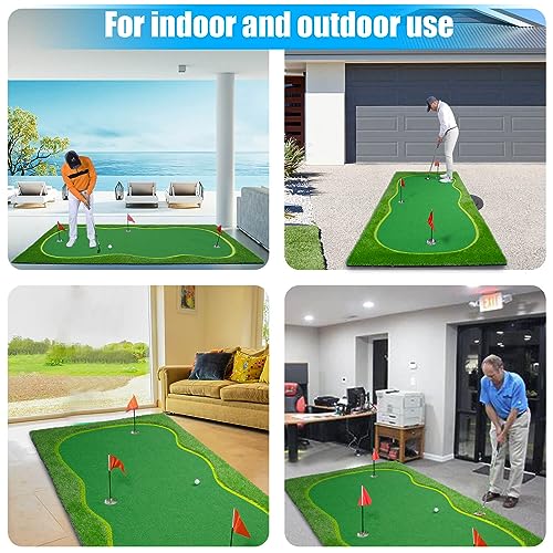 BOBURN Golf Putting Green Mat Professional Practice Mat Green