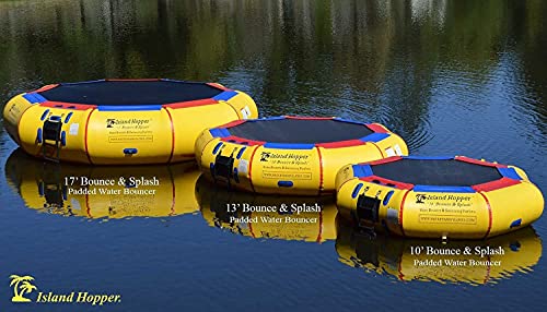 Island Hopper 13' Bounce N Splash Padded Water Bouncer Yellow
