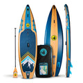Body Glove Performer 11 ISUP Paddle Board Package Blue/Wood