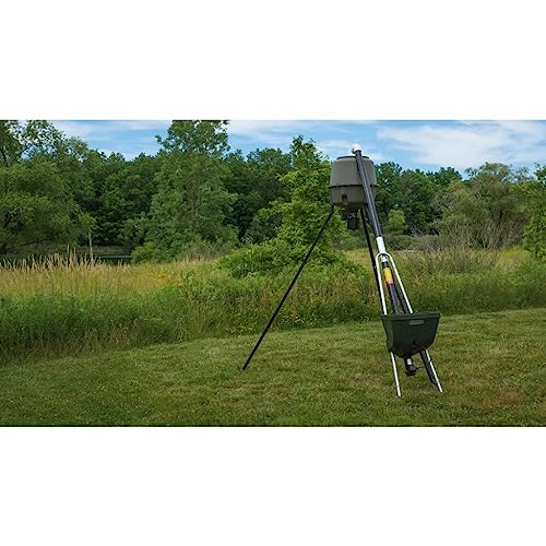 Capsule Game Feeders Badass Auger Tripod Hunting Game Feeder Filler Green