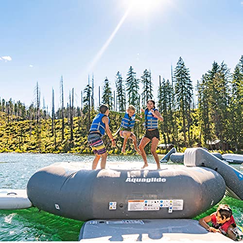 AQUAGLIDE Ricochet 12.0 Inflatable Trampoline with C-Deck Multicolor