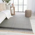 Jaipur Living Indoor Outdoor 9x12 Large Area Rug Striped Dark Gray
