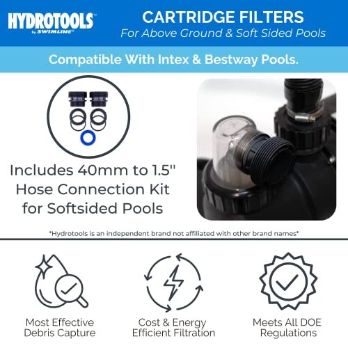 Swimline HydroTools Cartridge Pool Filter System with Connection Kit Multi